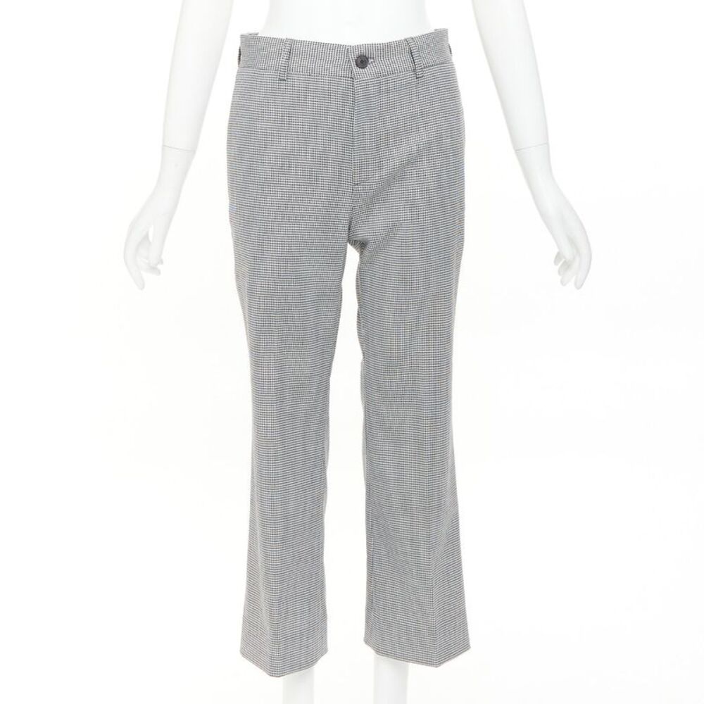 Balenciaga 2018 Wool Houndstooth Pants